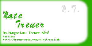 mate treuer business card