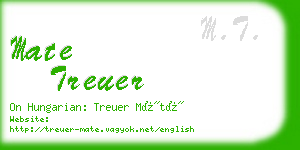 mate treuer business card